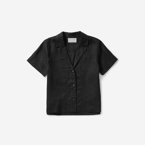 Everlane Linen Short Sleeve Notch Shirt